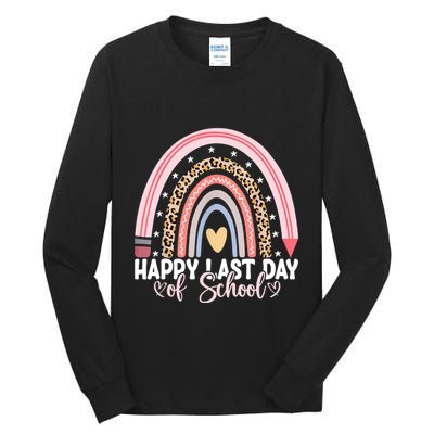 Happy Last Day Of School Hello Summer Teacher Student Tall Long Sleeve T-Shirt