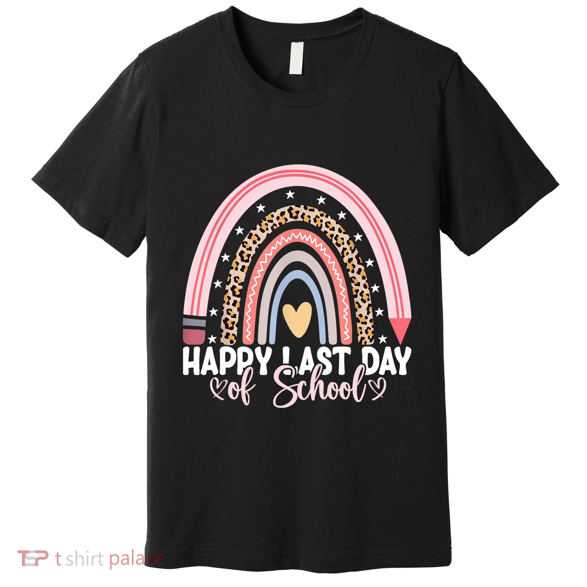 Happy Last Day Of School Hello Summer Teacher Student Premium T-Shirt