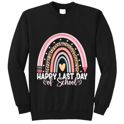 Happy Last Day Of School Hello Summer Teacher Student Tall Sweatshirt
