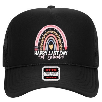 Happy Last Day Of School Hello Summer Teacher Student Trucker Hat