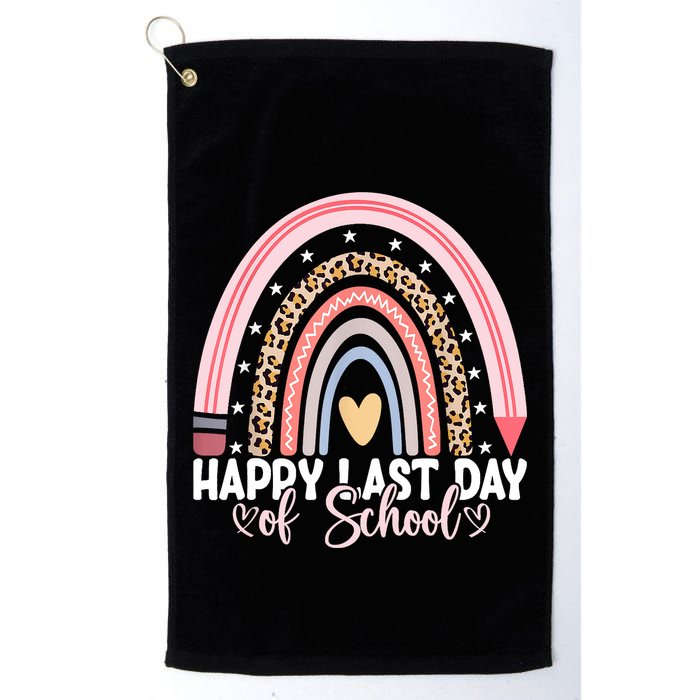 Happy Last Day Of School Hello Summer Teacher Student Golf Towel