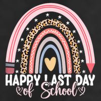 Happy Last Day Of School Hello Summer Teacher Student Golf Towel
