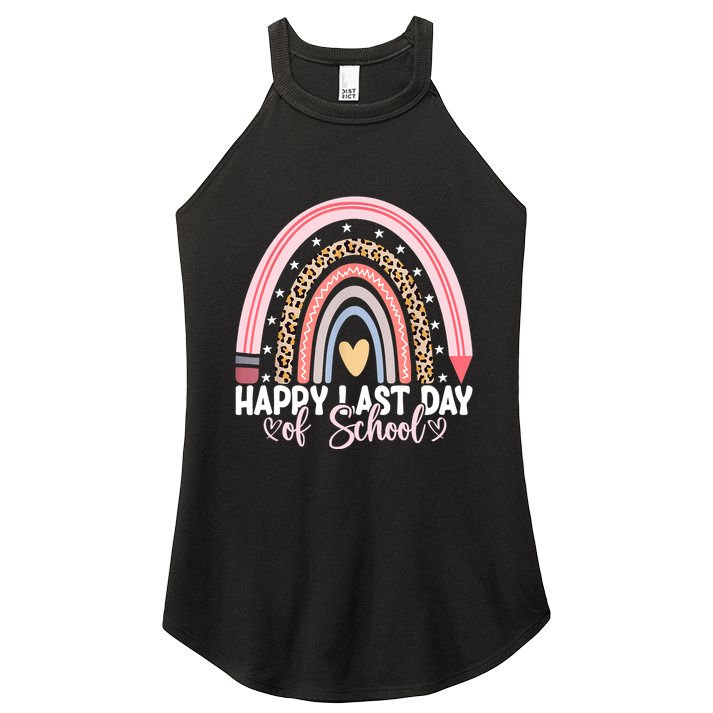 Happy Last Day Of School Hello Summer Teacher Student Women's Perfect Tri Rocker Tank