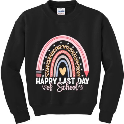 Happy Last Day Of School Hello Summer Teacher Student Kids Sweatshirt
