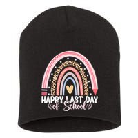 Happy Last Day Of School Hello Summer Teacher Student Short Acrylic Beanie