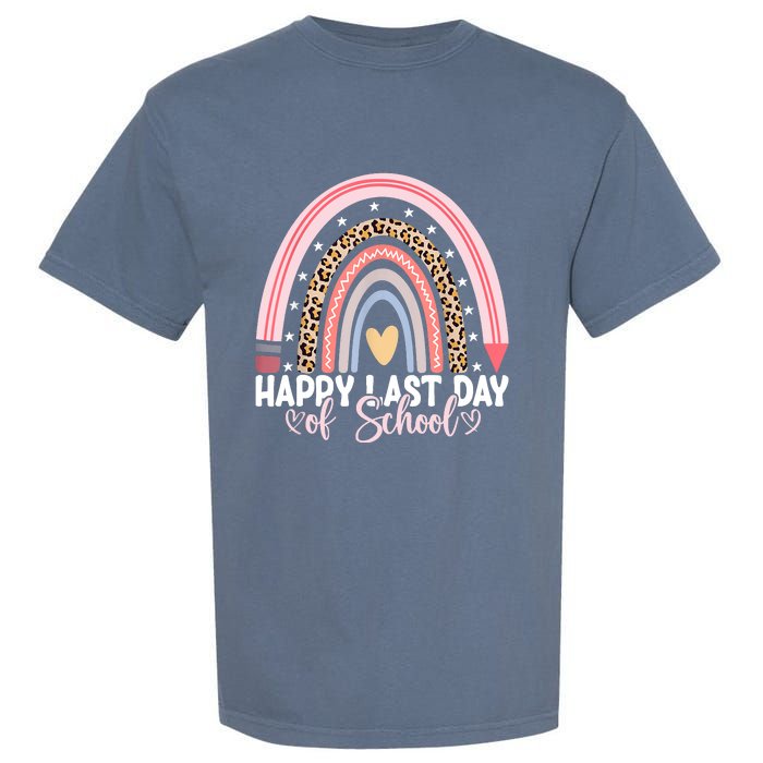 Happy Last Day Of School Hello Summer Teacher Student Garment-Dyed Heavyweight T-Shirt