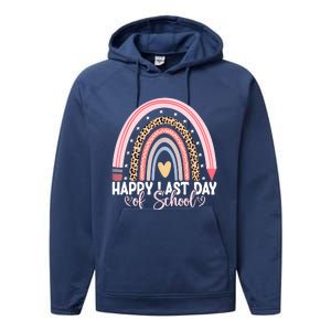 Happy Last Day Of School Hello Summer Teacher Student Performance Fleece Hoodie