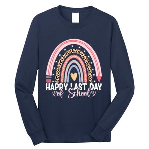 Happy Last Day Of School Hello Summer Teacher Student Long Sleeve Shirt