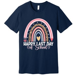 Happy Last Day Of School Hello Summer Teacher Student Premium T-Shirt