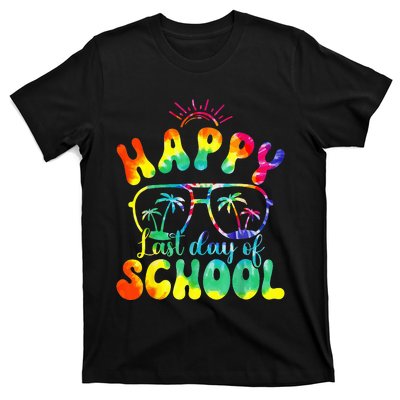 Happy Last Day of School Hello Summer Tie Dye Teacher T-Shirt