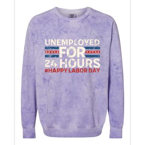 Happy Labor Day American Workers Flag Colorblast Crewneck Sweatshirt