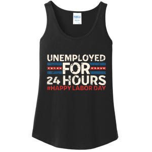 Happy Labor Day American Workers Flag Ladies Essential Tank