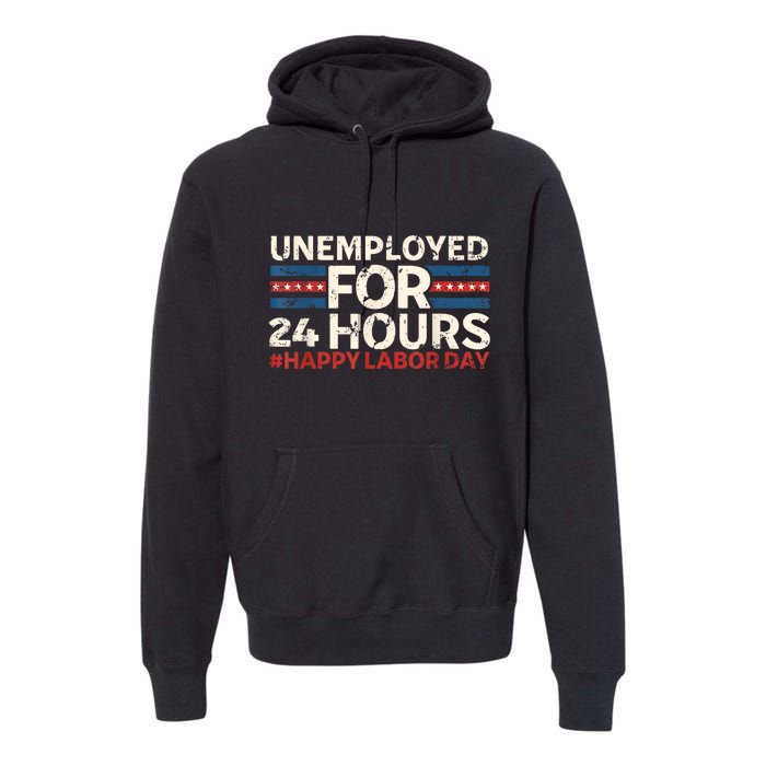 Happy Labor Day American Workers Flag Premium Hoodie