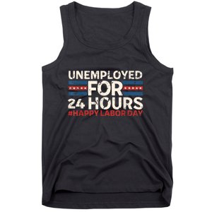 Happy Labor Day American Workers Flag Tank Top