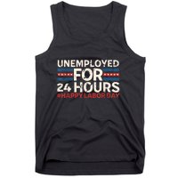 Happy Labor Day American Workers Flag Tank Top