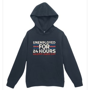 Happy Labor Day American Workers Flag Urban Pullover Hoodie