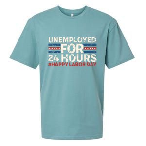 Happy Labor Day American Workers Flag Sueded Cloud Jersey T-Shirt