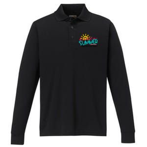 Happy Last Day Of School Teacher Student Graduation Performance Long Sleeve Polo