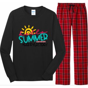 Happy Last Day Of School Teacher Student Graduation Long Sleeve Pajama Set