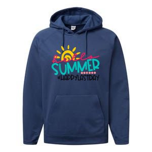 Happy Last Day Of School Teacher Student Graduation Performance Fleece Hoodie