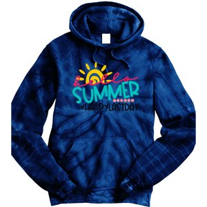 Happy Last Day Of School Teacher Student Graduation Tie Dye Hoodie