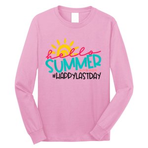 Happy Last Day Of School Teacher Student Graduation Long Sleeve Shirt