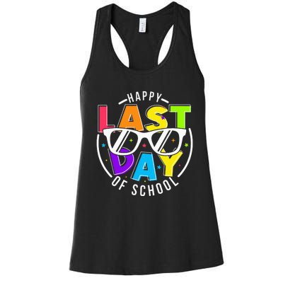 Happy Last Day Of School Teacher Student Women's Racerback Tank