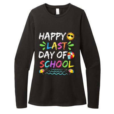 Happy Last Day Of School for Teacher Student Graduation Womens CVC Long Sleeve Shirt