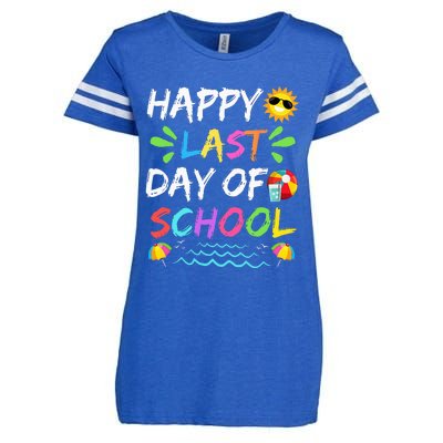 Happy Last Day Of School for Teacher Student Graduation Enza Ladies Jersey Football T-Shirt