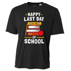 Happy Last Day Of School Teachers Students Cooling Performance Crew T-Shirt