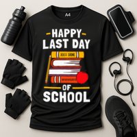 Happy Last Day Of School Teachers Students Cooling Performance Crew T-Shirt