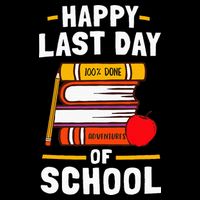 Happy Last Day Of School Teachers Students Cooling Performance Crew T-Shirt