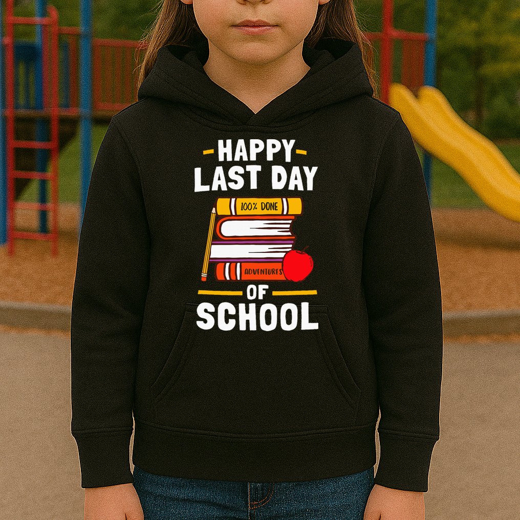 Happy Last Day Of School Teachers Students Kids Hoodie