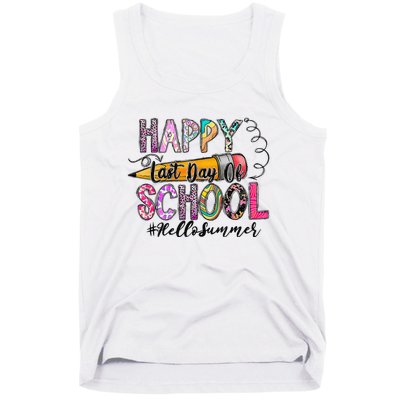 Happy Last Day Of School Hello Summer Teacher Student Tank Top