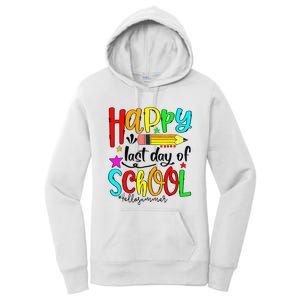 Happy Last Day Of School Hello Summer Teacher Student Women's Pullover Hoodie