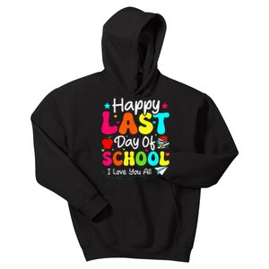 Happy Last Day of School Teacher Student Graduation Kids Hoodie