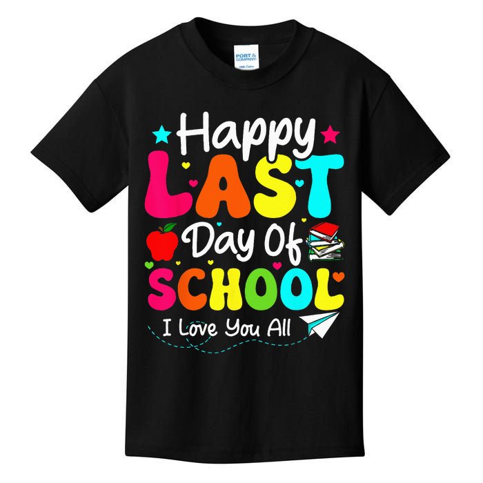 Happy Last Day of School Teacher Student Graduation Kids T-Shirt