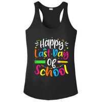 Happy Last Day of School Teacher Student Graduation Ladies PosiCharge Competitor Racerback Tank