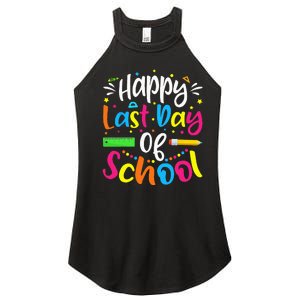 Happy Last Day of School Teacher Student Graduation Women's Perfect Tri Rocker Tank