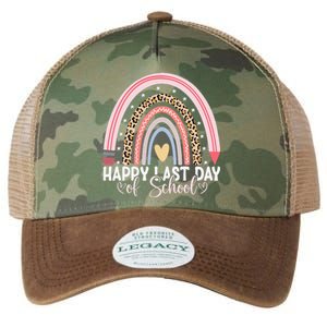 Happy Last Day Of School Hello Summer Teacher Student Legacy Tie Dye Trucker Hat