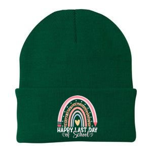 Happy Last Day Of School Hello Summer Teacher Student Knit Cap Winter Beanie