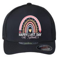 Happy Last Day Of School Hello Summer Teacher Student Flexfit Unipanel Trucker Cap