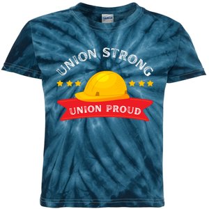 Happy Labor Day Design Union Worker Kids Tie-Dye T-Shirt