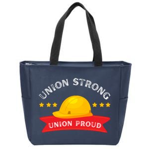 Happy Labor Day Design Union Worker Zip Tote Bag