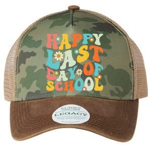 Happy Last Day Of School Teacher Graduation Last Day Legacy Tie Dye Trucker Hat