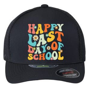 Happy Last Day Of School Teacher Graduation Last Day Flexfit Unipanel Trucker Cap