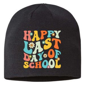 Happy Last Day Of School Teacher Graduation Last Day Sustainable Beanie