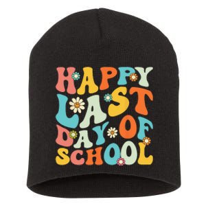 Happy Last Day Of School Teacher Graduation Last Day Short Acrylic Beanie