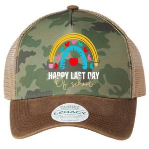 Happy Last Day of School Teacher Student Graduation Legacy Tie Dye Trucker Hat