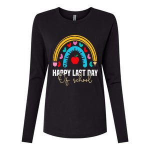 Happy Last Day of School Teacher Student Graduation Womens Cotton Relaxed Long Sleeve T-Shirt